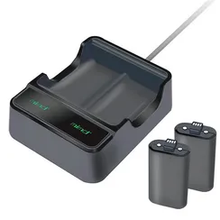 XBox Series X/S Зарядная станция для аккумуляторов джойстика+Аккумулятор (2шт)  (MIMD SND-460) Black