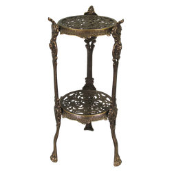 Alberti Livio Столик маленький круглый, 2 полки, 46 см