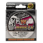 Шнур Gosen W Mono PE 150м White D-0,8 (0,153мм) 6,2кг.