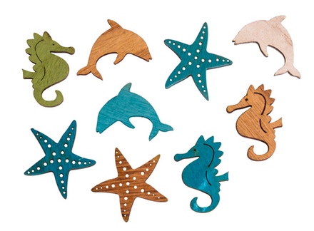 Декоративный элемент "Морской обитатель", 4 х 3-4 см