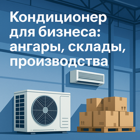 Кондиционер для коммерческого помещения: склад, ангар, офис | UAIR Саратов