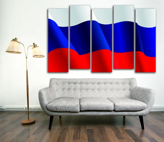 Модульная картина "Государственный флаг Российской Федерации"