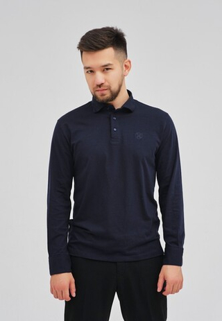 Поло с длинным рукавом SHANYRAQ DARK BLUE