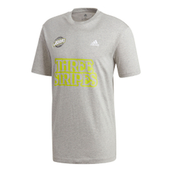 Мужское теннисное поло adidas Lucky 8 Graphic T-Shirt Men - Lightgrey, Lime