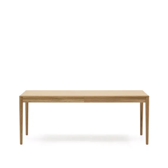 Раздвижной стол Lenon из натурального массива дуба и шпона 200(280)x90