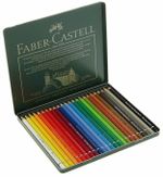 Карандаши цветные акварельные художественные FABER-CASTELL "Albrecht Durer", 24 цвета, металлическая коробка, 117524