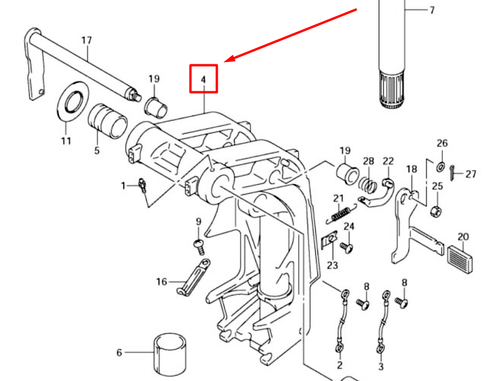 43110-92820-0EP BRACKET, SWIVEL (BLACK)