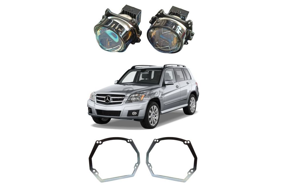 Комплект для замены штатных линз Mercedes-Benz GLK X204 дорестайлинг 2008-2012