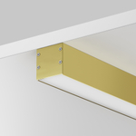 Алюминиевый профиль Maytoni накладной-подвесной 35x35 (Латунь, 2 м), ALM-3535BT-BR-2M 633005