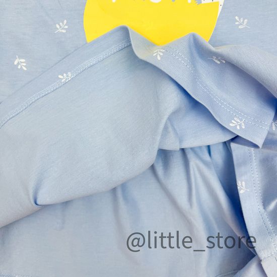 Платье "Грушевый сад" хлопковое, небесно-голубой