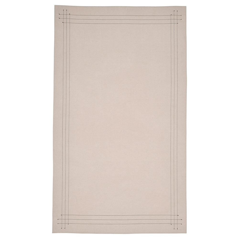 IKEA VÅRARV  (ИКЕА ВÅРАРВ)  -  Скатерть, темно-серая/натуральная, 145x240 см
