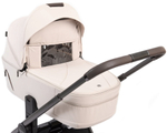 Детская коляска Peppy Monaco Thermo 3 в 1 с автокреслом Rise Black Beige