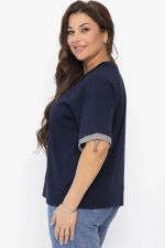 Блуза Софья (синяя) Б13941-1М LT Collection