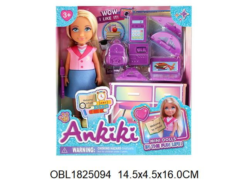 Кукла тип модница с аксесс. коробка 606056