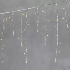 Светодиодная бахрома 3,1*0,5 м., 150 желтых LED ламп, прозрачный провод ПВХ, LTC (PIL150-10-2Y)