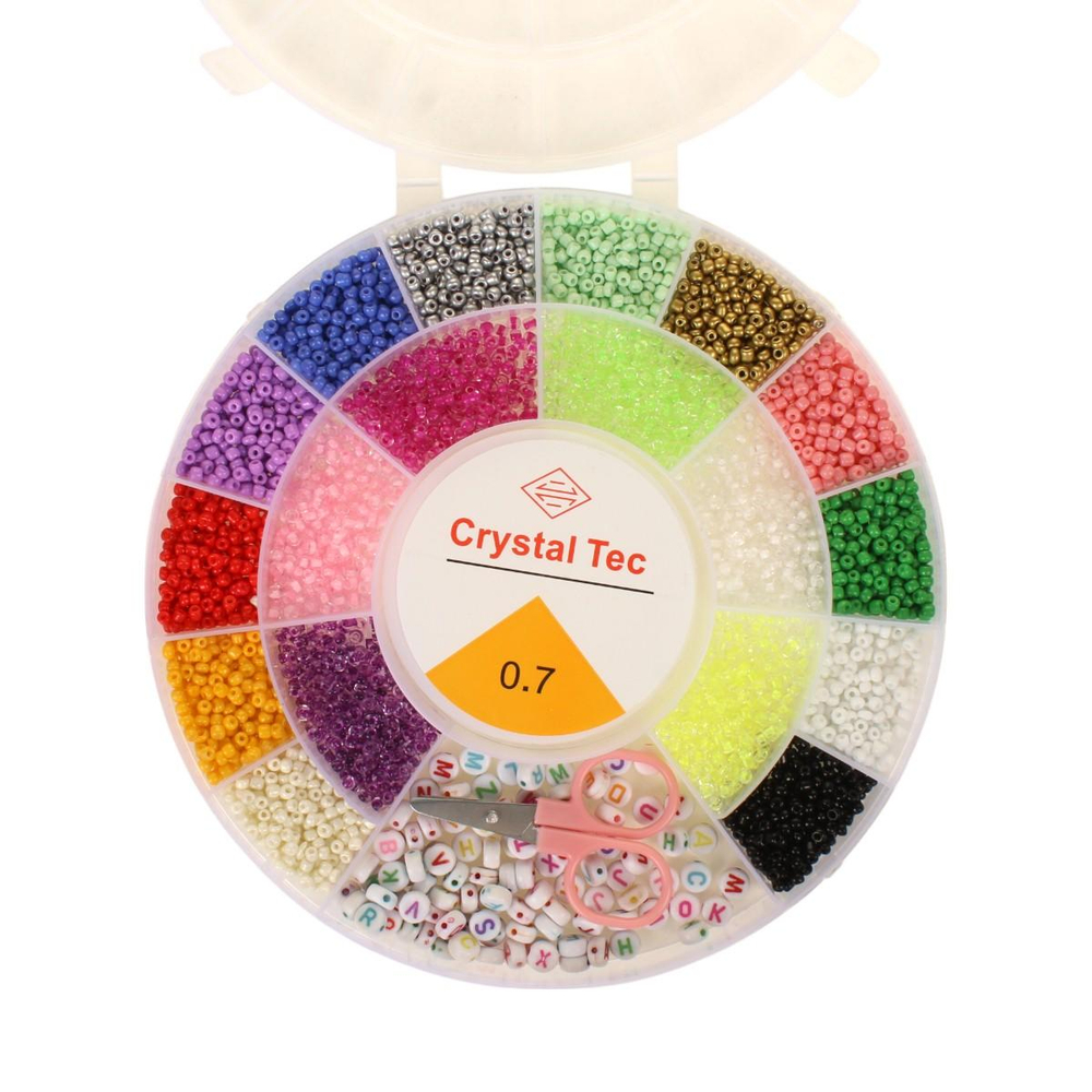 Набор украшений для девочек, в наборе бусины, ножницы, браслет д-17 см, с-31051