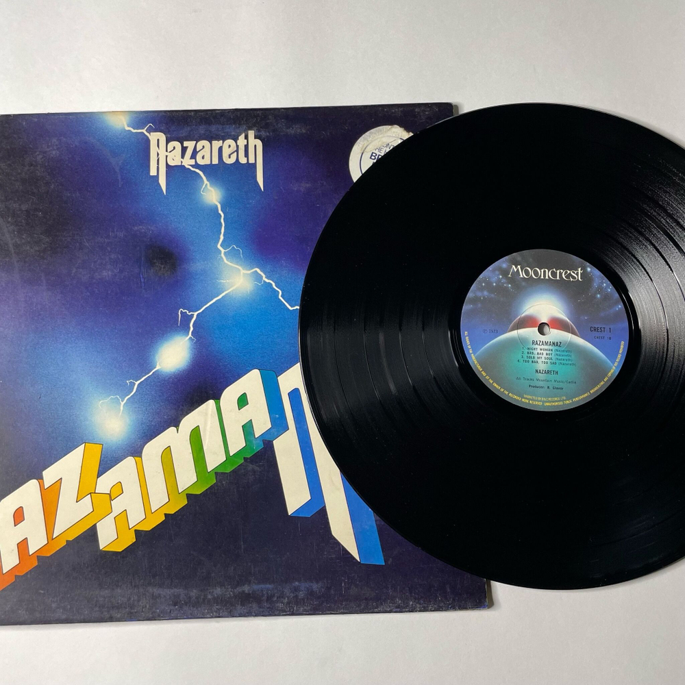 Винтажная виниловая пластинка LP Nazareth Razamanaz (UK 1973) Mooncrest