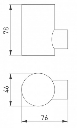 Уличный настенный светильник Arlight 033309
