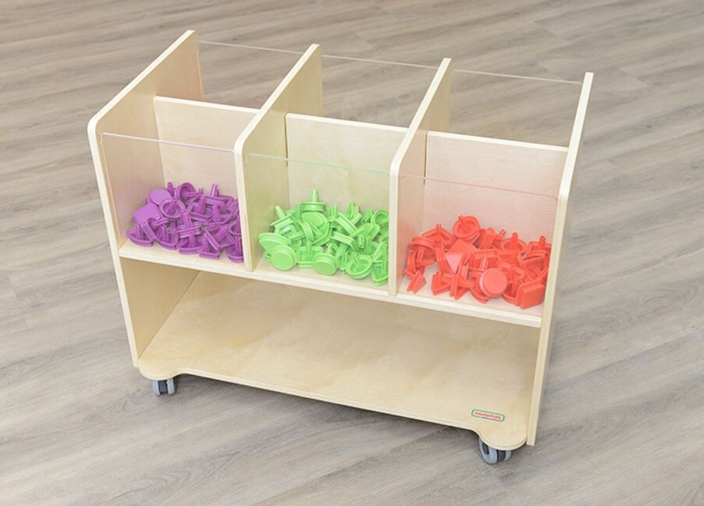 STEM Система хранения c прозрачными ящиками (6 отделений)