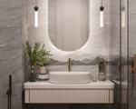 Плитка настенная Gracia Ceramica Fog 25x60 см 1.2 м² матовая с sugar эффектом цвет темно-серый