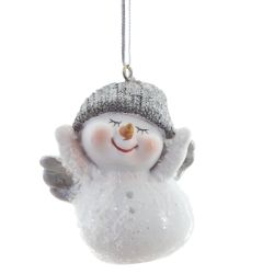 GAEM Фигурка декоративная подвесная "Снеговик", L4,5 W4 H5,5 см, 2в.