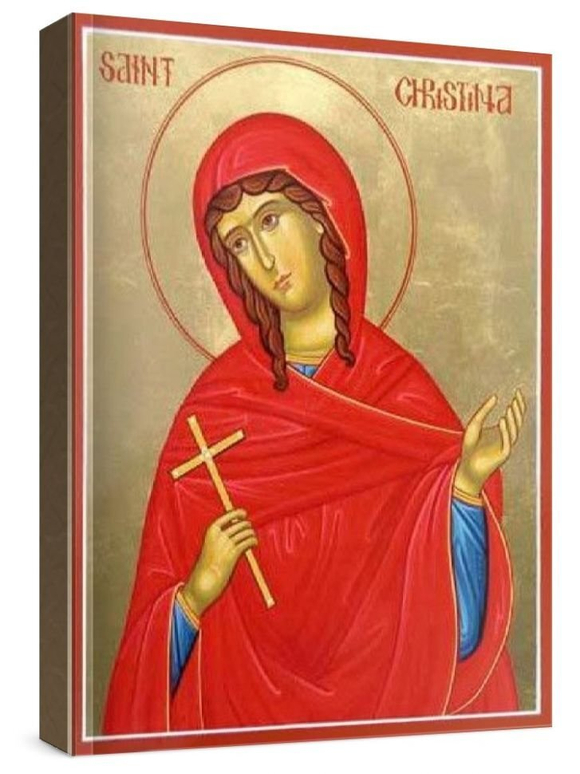 Христина Тирская (рукописная икона)