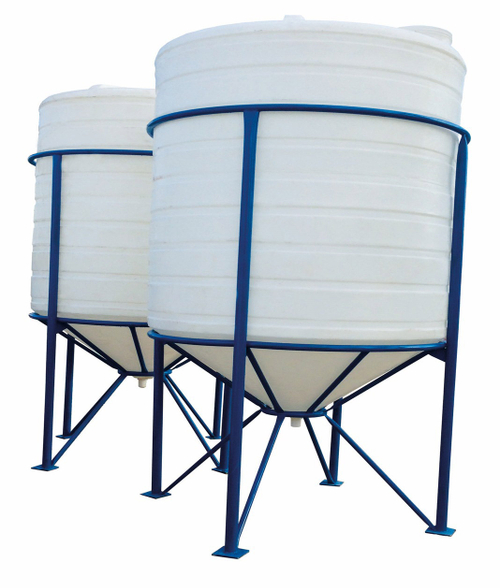 Конусные ёмкости для аграрного сектора и производства в металло-конструкции Пластбак КО 1000У 1370 л.(113x113x142см;) - арт.557887