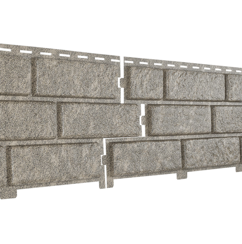 Панель фасадная Ю-Пласт Стоун Хаус Бежевый кирпич 3025х230 мм