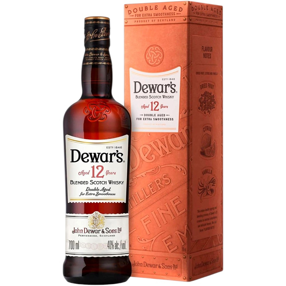 Виски Dewar's 12 Y.O 0,7 л. В подарочной коробке