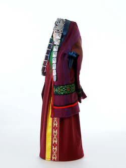 Кукла коллекционная в туркмено-текинском женском костюме