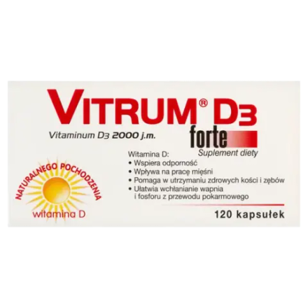 Витрум Д3 Форте - 2000 МЕ, 120 капсул