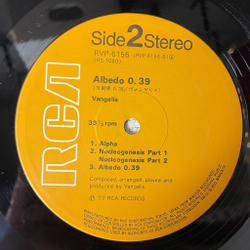 Винтажная виниловая пластинка LP Vangelis Albedo 0.39 (Japan 1977) (Obi) Sword Of Orion