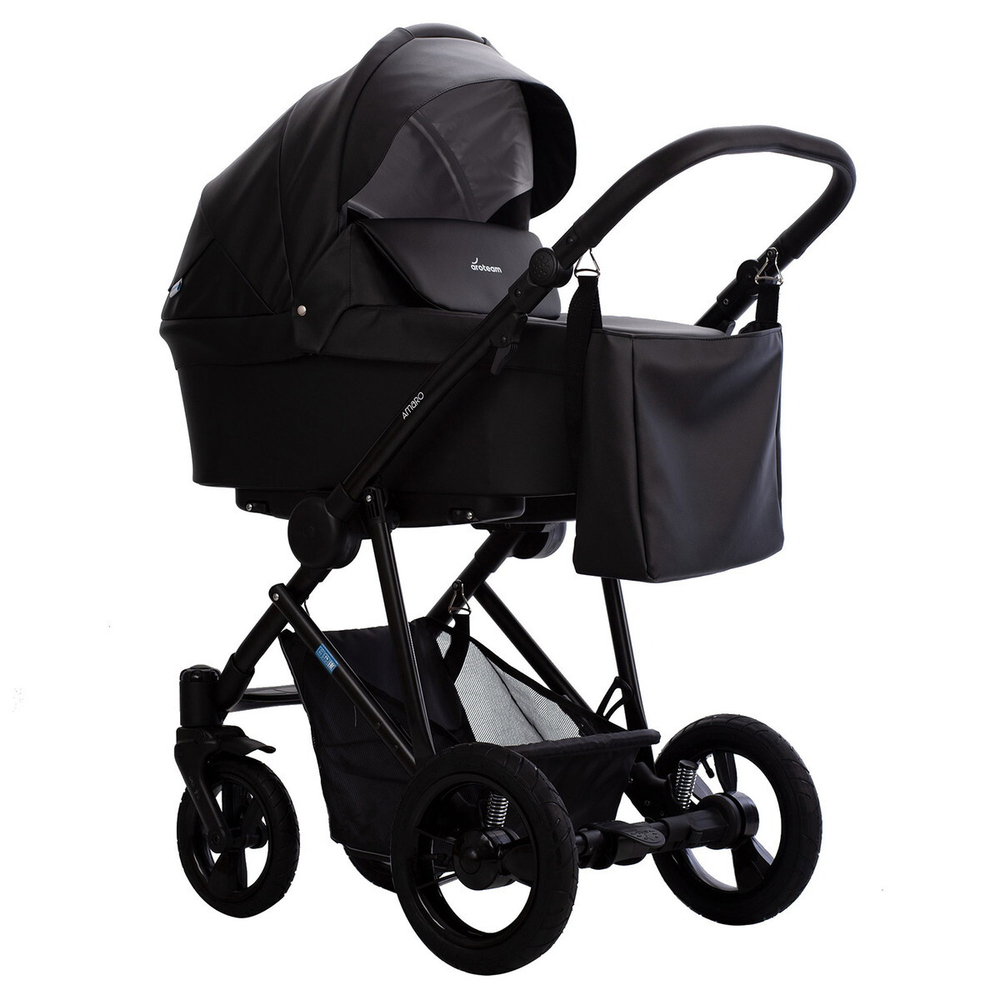 Детская коляска AroTeam Amaro Prima 2 в 1 05 черная кожа