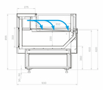 Холодильная витрина Carboma PALM 3 GC95 SM 1,8-2 открытая без боковин (версия 2.0)