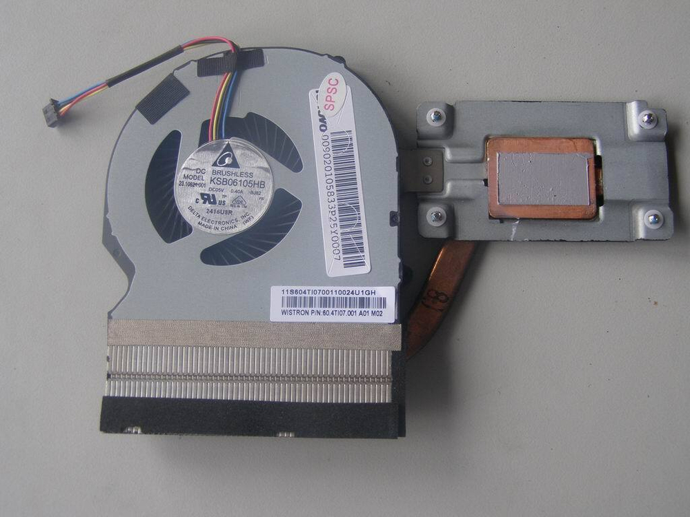 Радиатор с вентилятором для ноутбука Lenovo IdeaPad G580  (90201058), оригинал