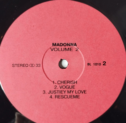 Винтажная виниловая пластинка LP Madonna The Immaculate Collection. Volume 2 (Россия 1993)
