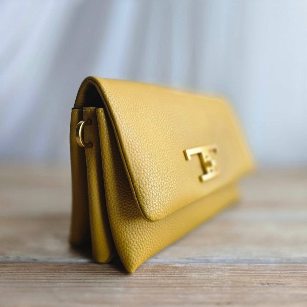 Сумка Tods в горчичном цвете