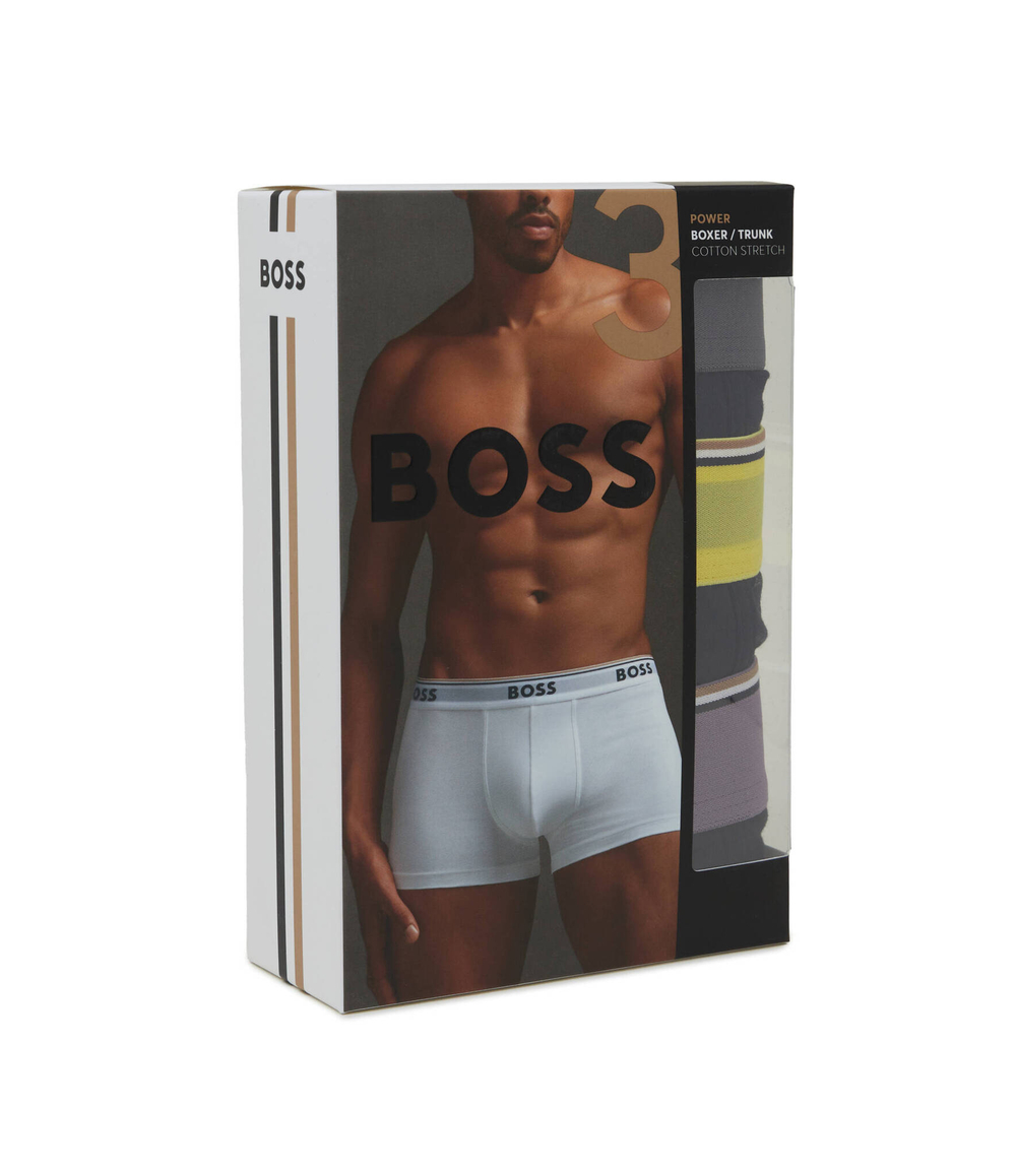 Трусики-боксеры 3шт. Power BOSS BLACK - черный(50508985)