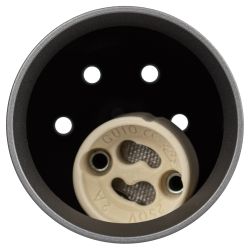 Светильник подвесной (подвес) ЭРА PL15 GR MR16 GU10 потолочный цилиндр графит