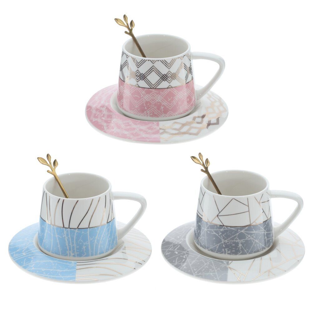 GAEM Кружка с блюдцем и ложкой, 200 мл, L15 W15 H8 см, 3в.