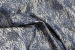 Покрывало на кровать 260x260 Garda Decor Houston синее с серым