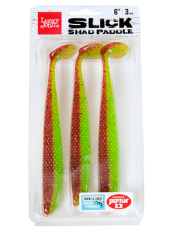 Виброхвосты LJ 3D Series SLICK SHAD PADDLE 6.0in (15.20)/Z15 3шт