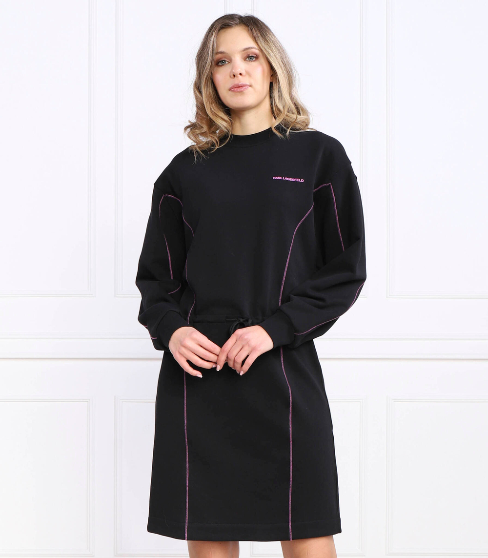 платье contrast stitch Karl Lagerfeld - черный(230W1356)
