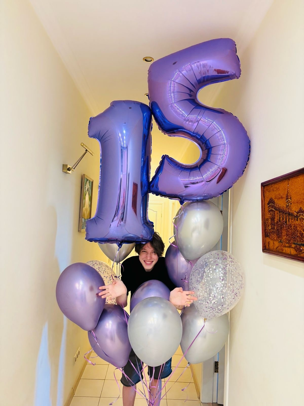 Композиция из шаров 15 лет