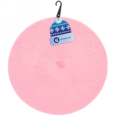 Берет женский из ангоры «Mon Caprice», цвет нежно-розовый, р. 58 (лейбл ультрамарин, подвес)