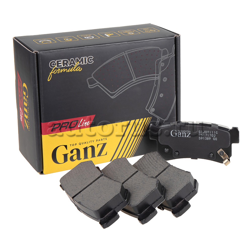 Колодки тормозные задние PRO-Line Ceramic для SSANG YOUNG Action/Kyron 05->/Rexton 02- GANZ GIJ09111C