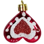 Елочное украшение Сердце 9шт