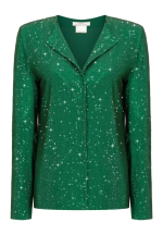 Костюм брючный кристальный изумруд