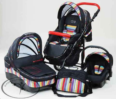 Коляска 3 в 1 DPG ETNO paski