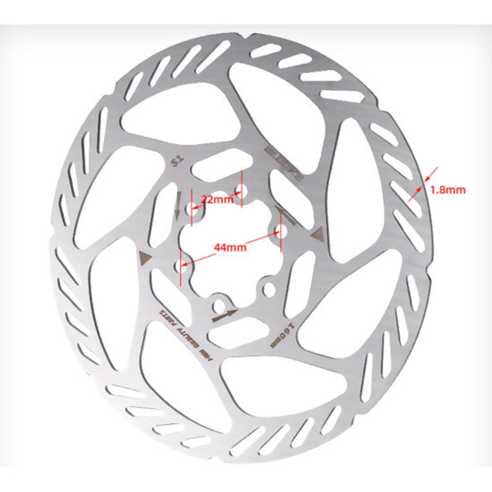 Диск тормозной BLOOKE 160мм (44мм) для электросамоката